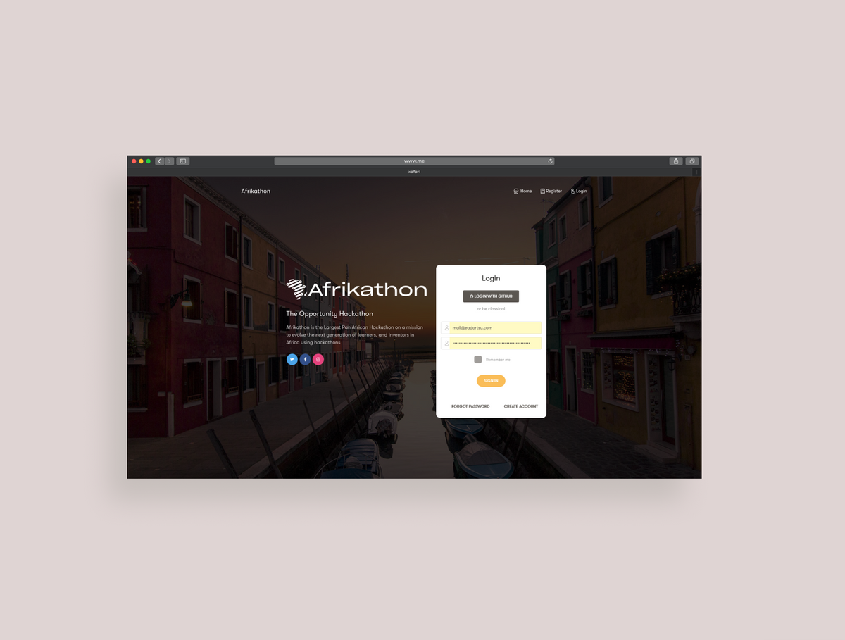 Afrikathon Hackathon Portal